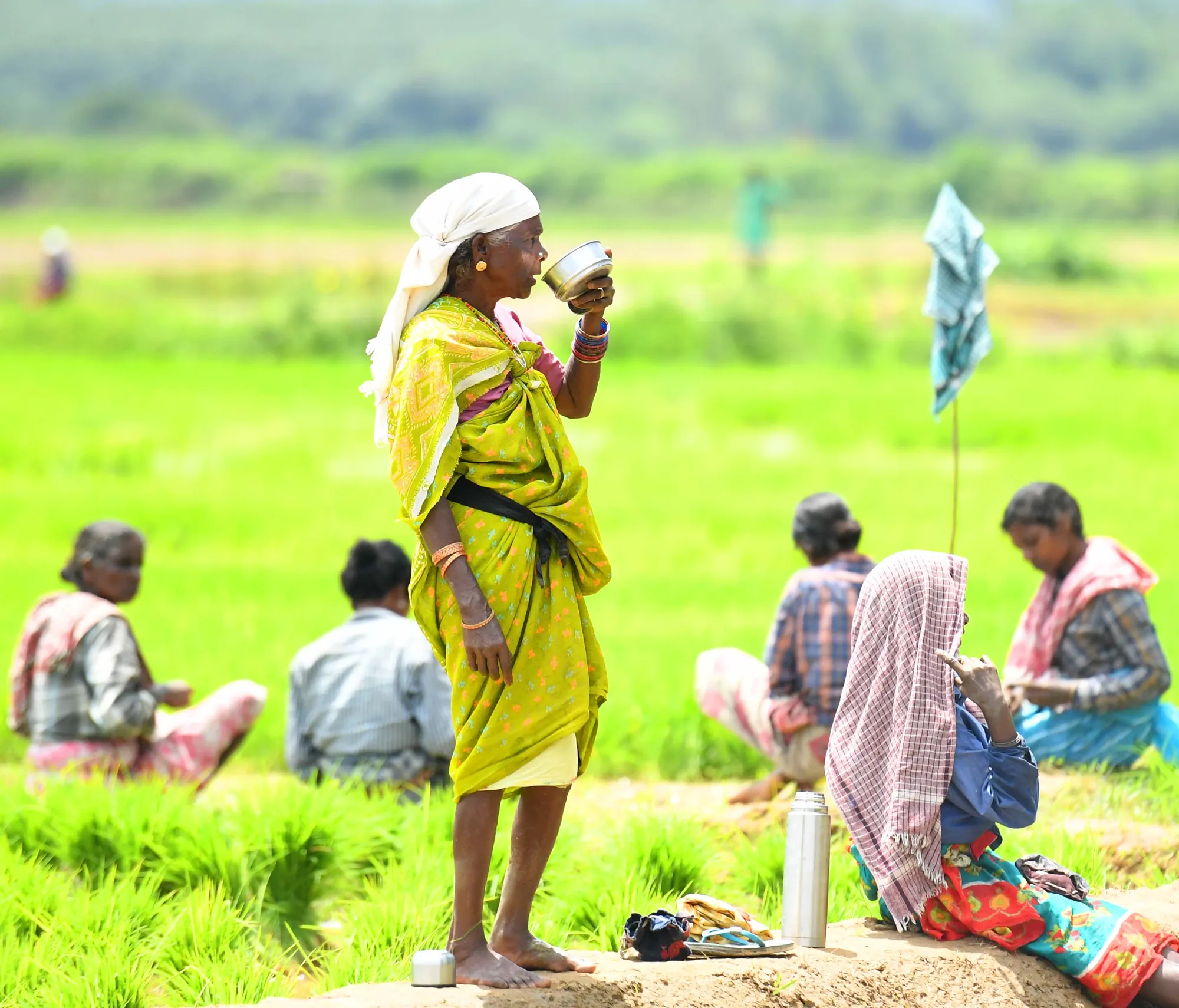 Adivasi community members in Wayanad engaging with Thrya's health programmes